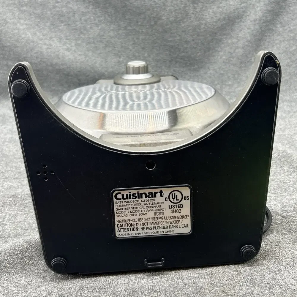 Cuisinart VWM-200PC1 Vertical Belgian Waffle Maker Stainless Steel Tested WORKS